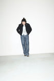2000s Richmond -rayon drizzler jacket with cigarette pocket