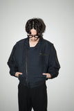 80's DANIEL HECTER - silk padded riders blouson