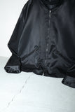 c90s agnes b - cotton/rayon satin drizzler jacket