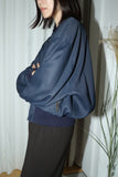 80-90's Italian label - rayon gabardine short&wide blouson
