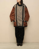 c80's European label - tricolor padded gimmick coat