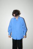 c90’s KENZO -  cotton dress shirt in blue