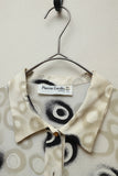 80's Pierre Cardin - silk abstract patterned pullover shirt