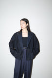 c90’s European label - semi sheer jacquard plaid cropped jacket