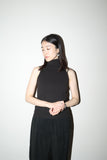 00’s MASSIMO REBECCHI - rayon hi-gauge knit, american sleeve & turtle neck top