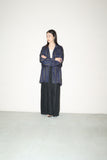80-90’s Pianoforte by Max Mara - silk abstract pattern oversized open collar shirt