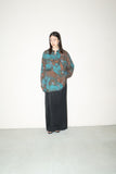 80-90’s French label - rayon abstract pattern shirt