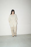 c90’s PERSONA - linen oversized double pocket shirt