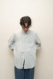 80's Giorgio Armani - silk/rayon stripe dress shirt