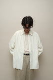 80’s French label - rayon zip-up shirt