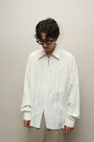 80’s French label - rayon zip-up shirt