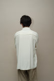 80’s French label - rayon zip-up shirt