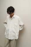 80's GIANFRANCO FERRE - cotton big pocket dress shirt