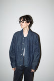 c00’s European label - cotton light ounce denim minimal box jacket