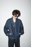 c00’s European label - cotton light ounce denim minimal box jacket
