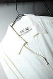 80’s French label - rayon zip-up shirt