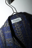 80-90’s Pianoforte by Max Mara - silk abstract pattern oversized open collar shirt