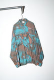 80-90’s French label - rayon abstract pattern shirt