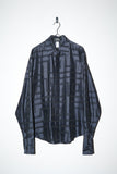 80-90’s GIANNI VERSACE - geometrical pattern dress shirt