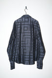 80-90’s GIANNI VERSACE - geometrical pattern dress shirt
