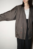 80's German label - silk double breasted jacket