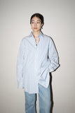 90's Ralph Laurent - cotton oversized stripe shirt
