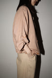 80’s linen/cotton double breasted cropped&wide jacket