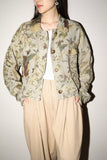 c90’s handmade?- linen, botanical & camouflage pattern jacket