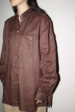 90-00's linen shirt with one side pocket