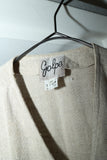 80-90’s  linen vest with symmetrical pocket