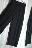 80-90’s Betty Barclay - silk wide silhouette tuck trousers (NOS)