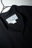 80's LE GARAGE - linen stand collar shirt
