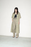 80’s Les Copains - silk open-front shirt dress