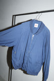 80’s BELFE - cotton zip-up blouson in dusty blue