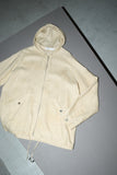 90-00’s European label - linen zip-up hoodie