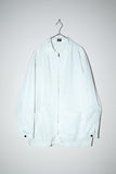 90's C.P.COMPANY - unique glossy fabric zip-up jacket