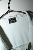 90's C.P.COMPANY - unique glossy fabric zip-up jacket