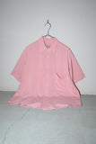 80's Italian label- tender pink rayon shirt