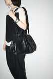 c90’s European label- leather big shell bag