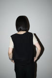 00’s Les Copains - silk bi-color pullover top / made in ITALY