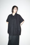 90’s European label - linen shirt jacket with attached