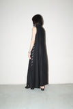 c90’s Italian label - linen sleeveless open-front dress