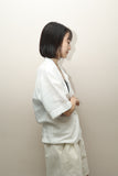 80’s Laurel by ESCADA - linen military essence blouse / made in West Germany