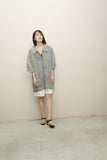 80-90’s German label - linen oversized shirt jacket