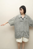 80-90’s German label - linen oversized shirt jacket