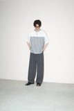 80’s European label - switched fabric pullover shirt / made in ITALY