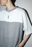 80’s European label - switched fabric pullover shirt / made in ITALY