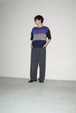 80's Italian label - multi color knit top