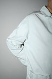 90's C.P.COMPANY - unique glossy fabric zip-up jacket