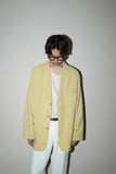80-90’s MESSORI - 3 button light jacket in pastel yellow